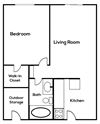 1bedroom 1 bathroom at Zona Village in Tucson Arizona